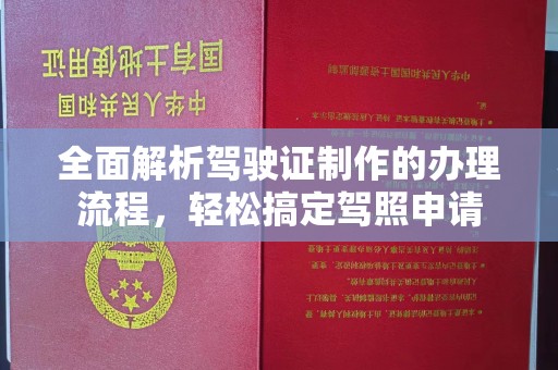 五大连池全面解析驾驶证制作的办理流程，轻松搞定驾照申请